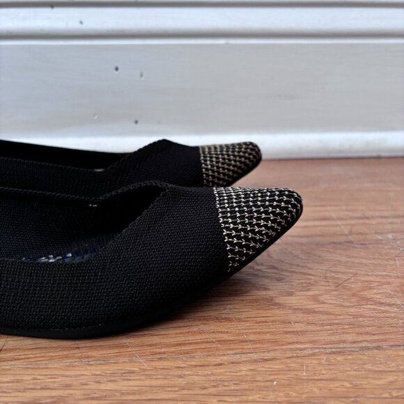 Rothy's Gone Wild: Rothy's The Point Flats in Licorice - Picture 6 of 12